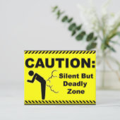 注意:しか静かし、致命的な領域 ポストカード (スタンド正面)