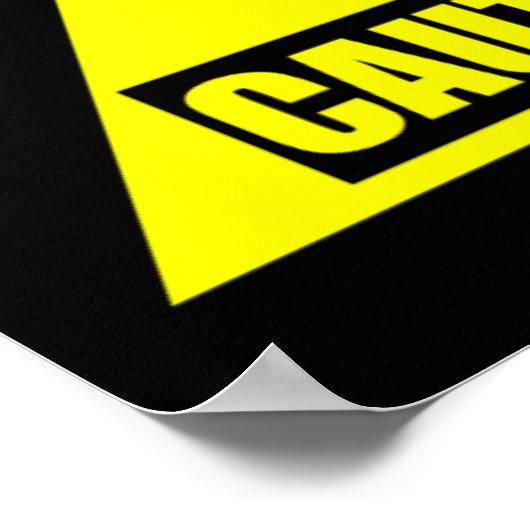 注意：ひざ飛んでいるmma/ムエタイのポスター ポスター (角)