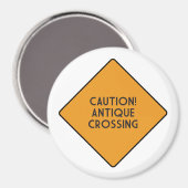 注意！アンティーク交差 マグネット (正面/裏面)