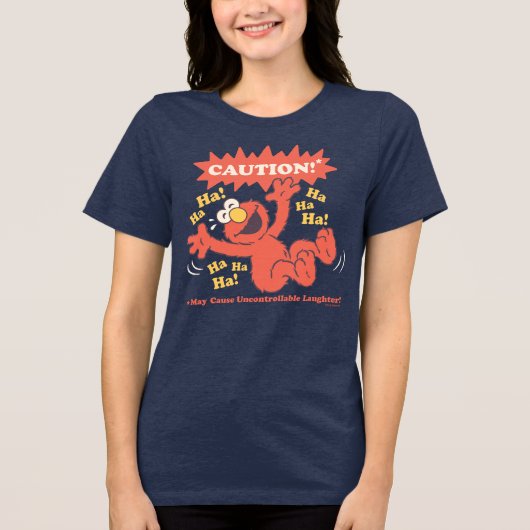 注意: エルモが出ます トライブレンドTシャツ (正面)