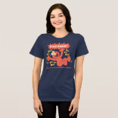 注意: エルモが出ます トライブレンドTシャツ (正面全面)