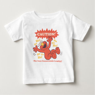 注意: エルモが笑っています ベビーTシャツ