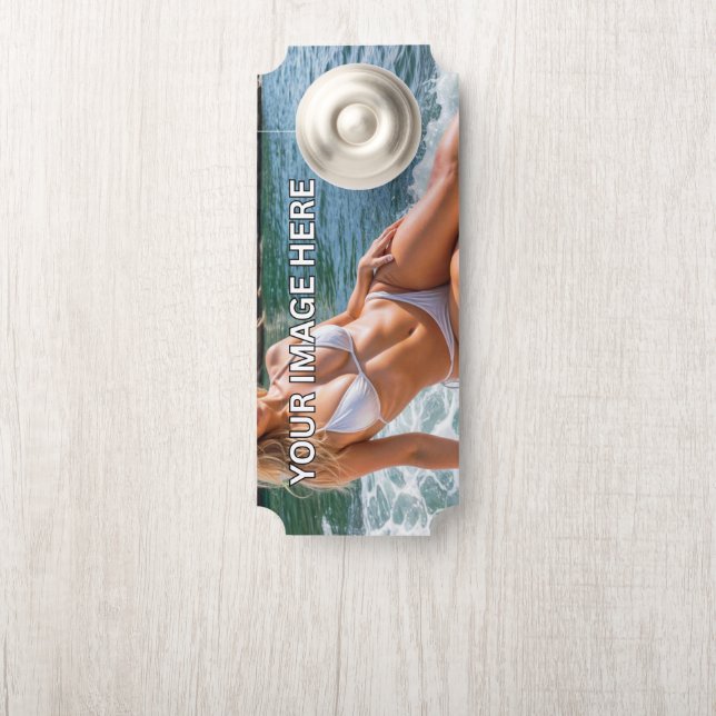 注意！🚪カスタムドアハンガー – デザインの追加 ドアノブサイン (ノブ)