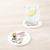 注意、カフェインの人魚の複雑な女性 コースター (側面)