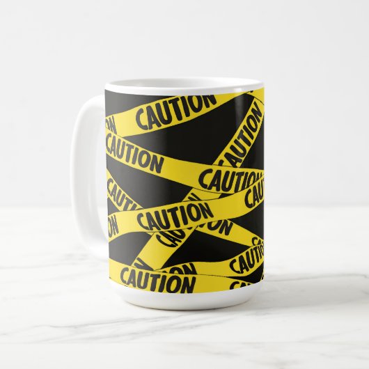 注意 コーヒーマグカップ (正面左)