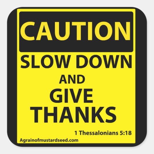 注意 スクエアシール (正面)