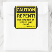 注意 スクエアシール (バッグ)