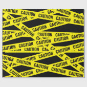 注意！テープラップデザイン ラッピングペーパー (フラット)