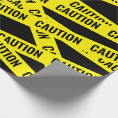 注意！テープラップデザイン ラッピングペーパー (角)