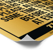 注意[デジタル化金ゴールド]ポスター ポスター (角)