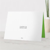 「注意」ハロウィンパーティーの招待状 カード (裏面)