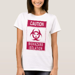 注意:バイオハザード隔離表示 Tシャツ