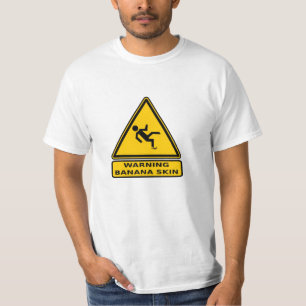 注意:バナナの皮 Tシャツ