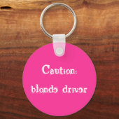 注意：ブロンドドライバ キーホルダー (正面)