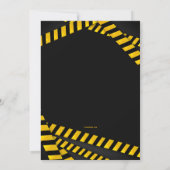 注意 ヘルメット 招待状 (裏面)