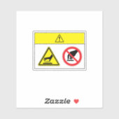 注意/ホットサーフェスラベルBQ09 シール (シート)