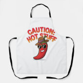 注意：ホット物デザイン-おもしろい唐辛子 エプロン (正面)