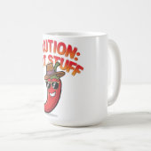 注意:ホット物デザイン-おもしろい唐辛子 コーヒーマグカップ (正面右)
