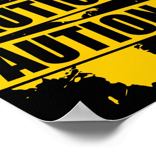 注意！ ポスター (角)