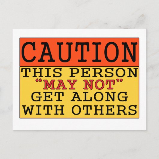 注意 ポストカード (正面)