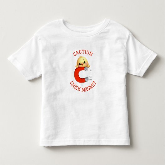 注意 モテモテ少年 トドラーTシャツ (正面)
