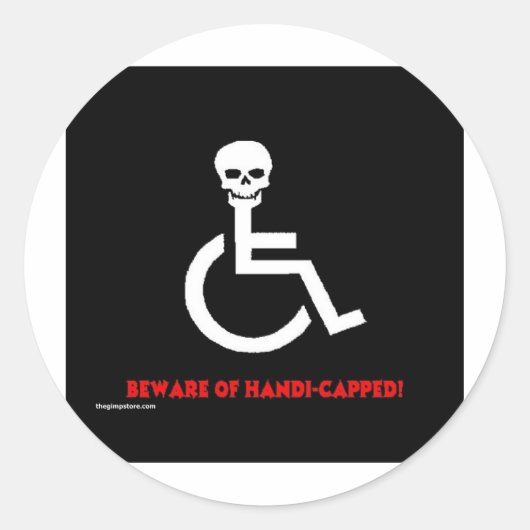 注意 ラウンドシール (正面)