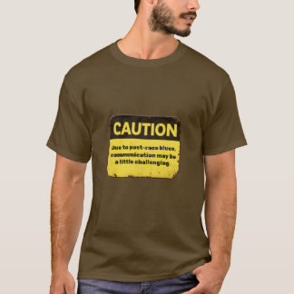 注意:レース後のブルーにご注意 Tシャツ