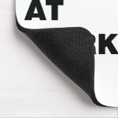 注意! 仕事の建築家 マウスパッド (コーナー)