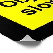 注意：低帯域幅 ポスター (角)