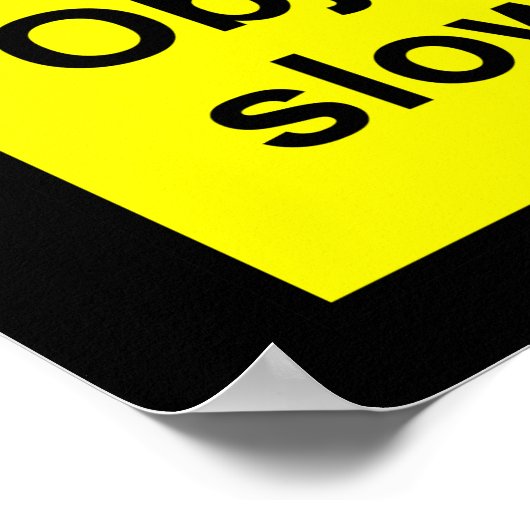 注意：低帯域幅 ポスター (角)