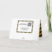 注意: 前方の誕生日 カード (裏面)