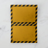 注意: 前方の誕生日 カード (内部)