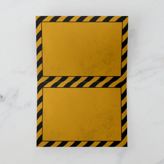 注意: 前方の誕生日 カード (内部)