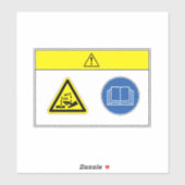 注意/化学物質の危険ラベル シール (シート)