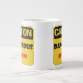 注意 – 危険とおもしろい! ジャンボコーヒーマグカップ (正面)