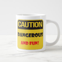 注意 – 危険とおもしろい! ジャンボコーヒーマグカップ