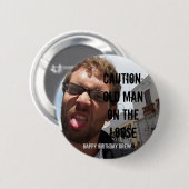 注意: 屋内トイレの老人… 缶バッジ (正面&裏面)