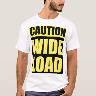 注意: 広い負荷 Tシャツ