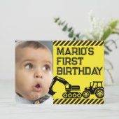 注意！最初のおもしろい誕生日パーティーへの招待 招待状 (スタンド正面)