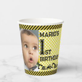 注意!最初のおもしろい誕生日パーティー 紙コップ