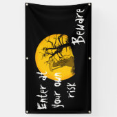 注意 横断幕 (縦)