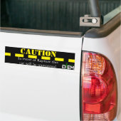 注意: 歓喜のバンパーステッカー バンパーステッカー (トラック上)