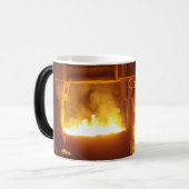 注意: 熱い! モーフィングマグカップ (正面左)