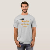 注意 – 男性 Tシャツ (正面フル)