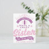 注意 私にはヤバい妹がいる ポストカード (スタンド正面)