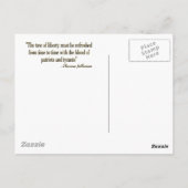 注意"私に踏み込まない"フラグ ポストカード (裏面)