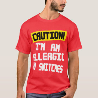 注意,私はスニッチアレルギー – - Tシャツ