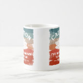 注意 私は物を投げることで知られています 陶芸 コーヒーマグカップ (中央)