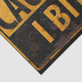 注意 – 私は金属の危険警告標識大 薄葉紙 (詳細)