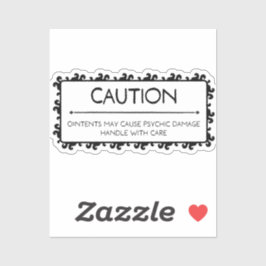 注意：精神的損傷 シール